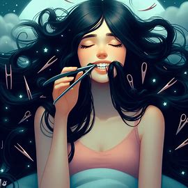 haare zwischen den zähnen