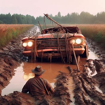 🚗 auto im schlamm
