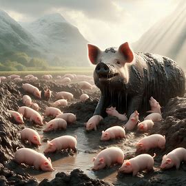 🐷 Schwein zertrampelt Ferkel