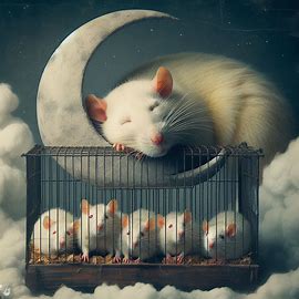 🐀 🐱 Kleine Ratten und Katzen im Kafig