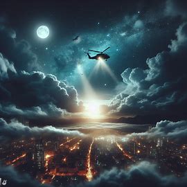 🚁 Hubschrauber suchte jemanden bei Nacht