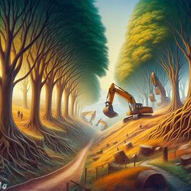🌳 Allee mit alten Bumen