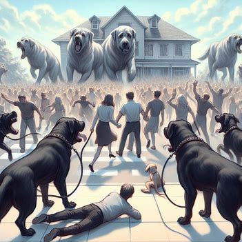 ⚫️ 🐶 Groe schwarze Hunde  Nachbarn  Chaos