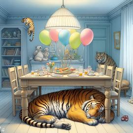 🐯 🏠 Tiger im Haus