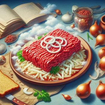 Hackfleisch mit Zwiebeln