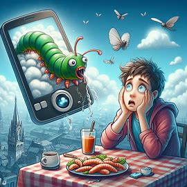 🪱 🖱️ Wurm im Handy