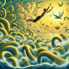 🐍 Schlange im Meer⁄See