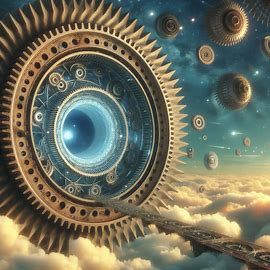 Erstellt mit Bing Image Creator Riesen Zahnrad