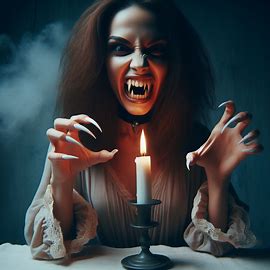 🕯️ Bse Frau mit Kerze