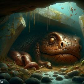 🐍 Schlange bronzenfarben